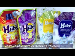 Bolsa de embalaje de polvo de lavado de 500 ml 1 l Impreso a medida con boca