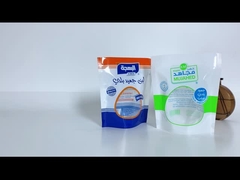 Bolsas de embalaje de plástico de pie resistentes a la humedad con ventana para meriendas