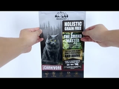 5kg 10kg 15kg 20kg Bolsas de plástico con cremallera para perros, gatos y mascotas Bolsas de embalaje de alimentos para mascotas Bolsas de fondo plano