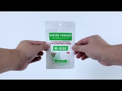 Impresión personalizada de polvo de horneado de alimentos secos Bolsa de embalaje de plástico a prueba de humedad Bolsa de pie