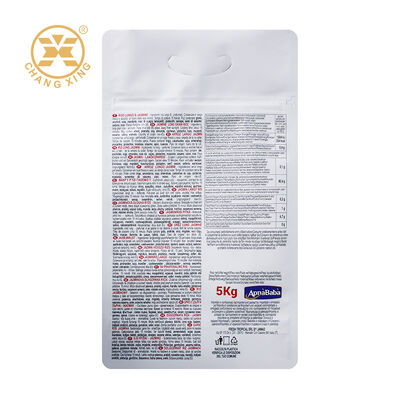 Customer Design Plastic Rice Packaging Bag Flat Bottom Pouch Zipper Packaging 5kg Basmati Rice Bag