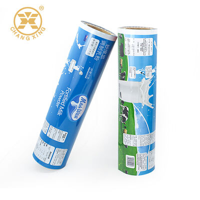 Gravure Printing Food Grade Heat Seal Milk Tea Powder Packaging Film Roll for Coffee Tea Milk Tea Beverages Powder Packing