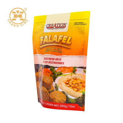 Custom Printed Food Packaging Bag Food Grade Laminated Stand Up Bag For Fried Food