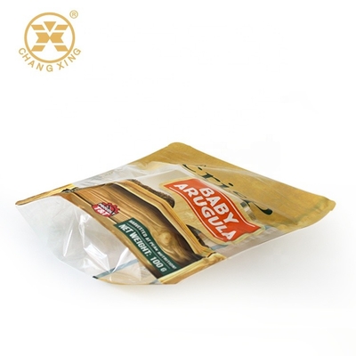 BOPP Preformed Vegetable Packing Bags Opp Cpp Laminated Bags Side Gusset Stand Up Pouch
