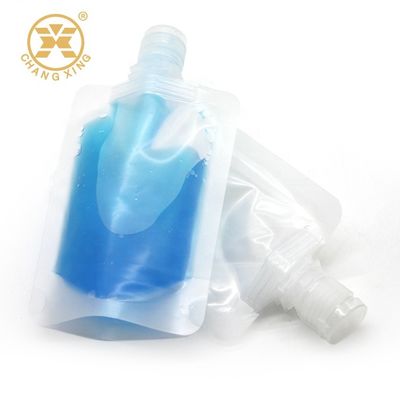 50ml Jam Jelly Clear Resealable Plastic Bags 8.6mm Liquid Bag With Spout Packaging