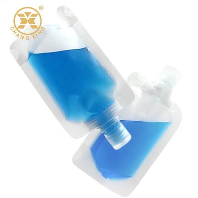 50ml Jam Jelly Clear Resealable Plastic Bags 8.6mm Liquid Bag With Spout Packaging