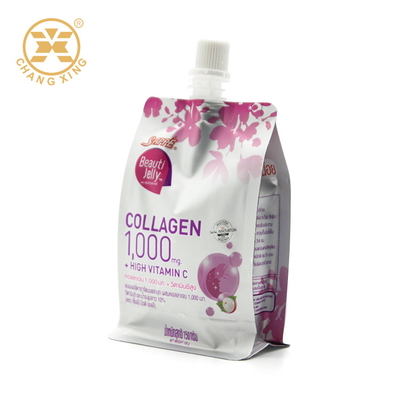 Líquido de Jolly Sachet Packaging 1000mg de la bebida del LDPE con el canalón central