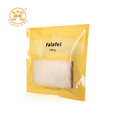 Bolsa flexible del pan del Falafel de la torta de la panadería del valor nutritivo que empaqueta con la ventana clara