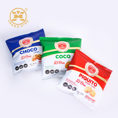 Las galletas de las galletas soplaron plástico del papel de aluminio del carrete de película del acondicionamiento de los alimentos BOPP laminadas