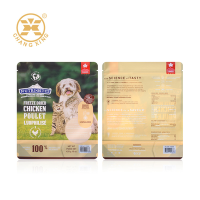 Bolso inferior que se puede volver a sellar Ziplockk 1kg 2kg 5kg 15kg del acondicionamiento de los alimentos de perro casero del papel de aluminio