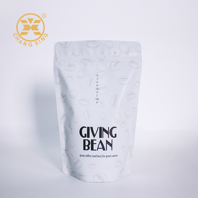 Impresión de colores 4 oz bolsas de embalaje de café de pie con cremallera para el té grano de café