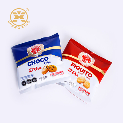 Bolsas de embalaje de bocadillos impresas a medida a prueba de humedad para galletas de chocolate