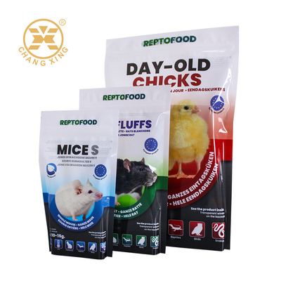5kg 10kg 15kg bolso de comida para mascotas de plástico para piensos con cremallera