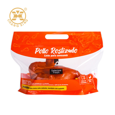 Bolsas de pollo asado caliente a la parrilla de microondas personalizadas Bolsas de pollo asadas de pie Bolsas de pollo asadas antiniebla Bolsas de pollo asadas