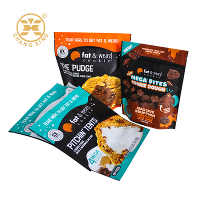 Bolsa de embalaje de chocolate con cerradura de cerradura Bolsa de embalaje de chocolate con cerradura de chocolate Bolsa de embalaje de galletas con cerradura de chocolate