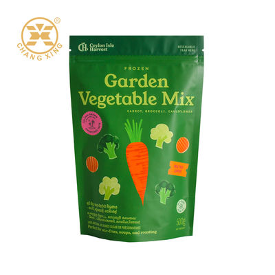 Embalaje de alimentos secos personalizado Bolsa Impresión de gravura para frutas y verduras en conserva