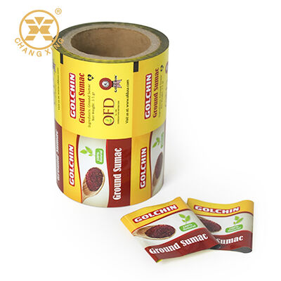 Película laminada de papel de aluminio de grado alimenticio con impresión personalizada para envasado de sobres flexibles