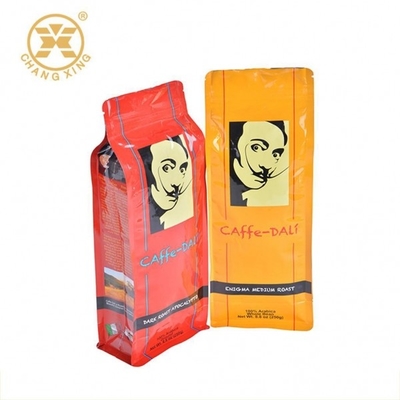 Bolsos de empaquetado impresos de aluminio del café con bolso de Bean Side Gusset Coffee Packaging de la carne asada de la etiqueta privada de la válvula y de la cremallera