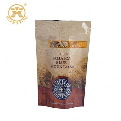 papel de aluminio impreso Ziplockk del bolso de café de la bolsa de la caja 12oz que se coloca encima de bolsa con la válvula