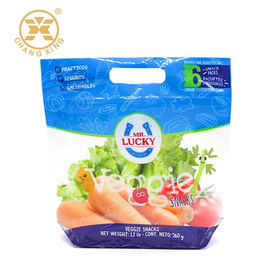 El lanzamiento plástico del aire del agujero de perno de BOPP se levanta la bolsa con los bolsos vegetales de la fruta de la cremallera
