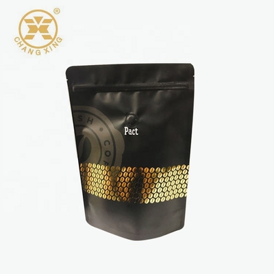Coloque para arriba el empaquetado que se puede volver a sellar del café empaqueta bolsos de café herméticos de la cremallera