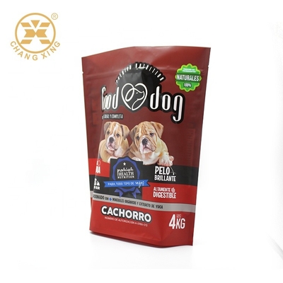 Levántese la bolsa que se puede volver a sellar del alimento para animales del OEM de la bolsa 1kg 2kg 4kgs con la cremallera plástica reconectable