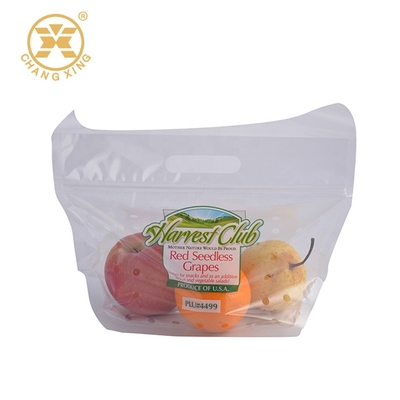 Los bolsos de empaquetado de la fruta seca plástica 3kg de EXPE PP se levantan la bolsa con los agujeros de respiradero de la cremallera