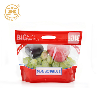 VMPET que da fruto Bopp antiniebla reciclable se levantan la bolsa de plástico transparente que se puede volver a sellar de las bolsas