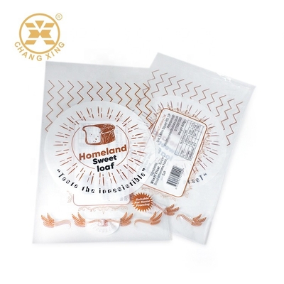 Bolsos plásticos del pan del acondicionamiento de los alimentos del lldpe del embalaje del pan de la panadería de la categoría alimenticia
