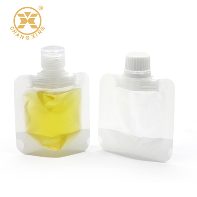 50ml atascan el bolso líquido de Jelly Clear Resealable Plastic Bags 8.6m m con el empaquetado del canalón