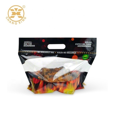 El pollo asado Microwavable de la cremallera que empaqueta VMPET que se puede volver a sellar se levanta bolsas