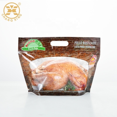 Barrera que empaqueta para las bolsas Microwavable que se puede volver a sellar de la réplica del pollo asado