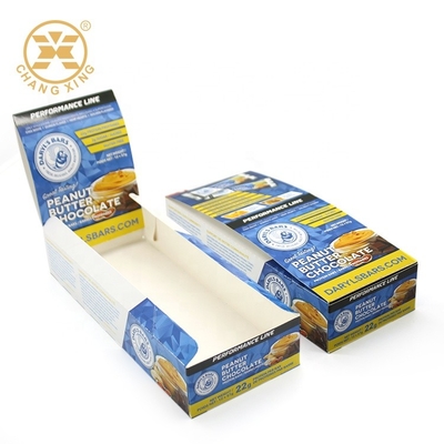 Cajas de empaquetado de la cartulina compensada blanca de CMYK para el empaquetado de la caja de regalo de la galleta del bocado 400g