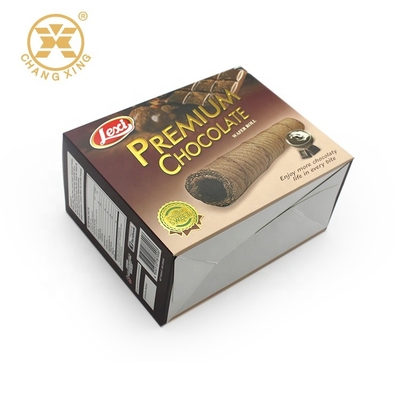 La barra de chocolate de encargo de empaquetado de las cajas del caramelo de CMYK del bocado de la cartulina a prueba de polvo de la suscripción encajona al OEM