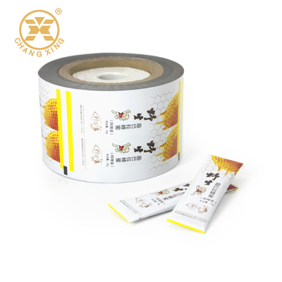 Rollo laminado del papel de aluminio VMPET Honey Sachet Packaging Self Adhesive