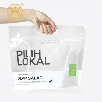 El empaquetado del OEM Logo Zip Lock Dry Fruit empaqueta lechuga que el plástico de empaquetado de la verdura se levanta