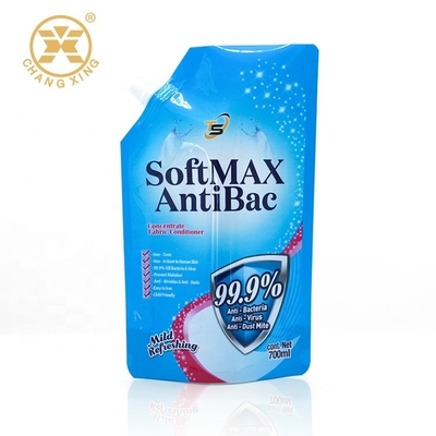bolso de empaquetado detergente líquido de la bolsa del polvo del LDPE de 250ml 5L con el canalón