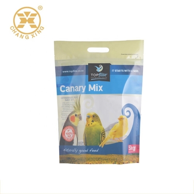 Bolsa de empaquetado de la cremallera de la situación del bolso 20kg 25kg del alimento para animales brillante ambiental del PE