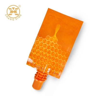 El polvo 500g del LDPE Honey Sachet Packaging Rohs Protein se levanta la bolsa con la boca